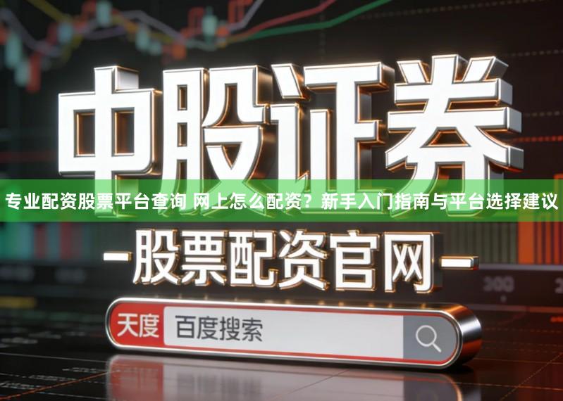 专业配资股票平台查询 网上怎么配资？新手入门指南与平台选择建议