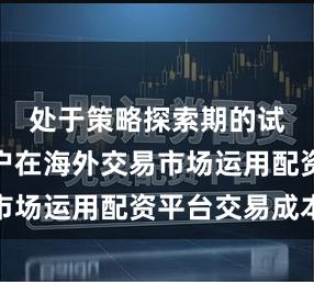 处于策略探索期的试验型账户在海外交易市场运用配资平台交易成本